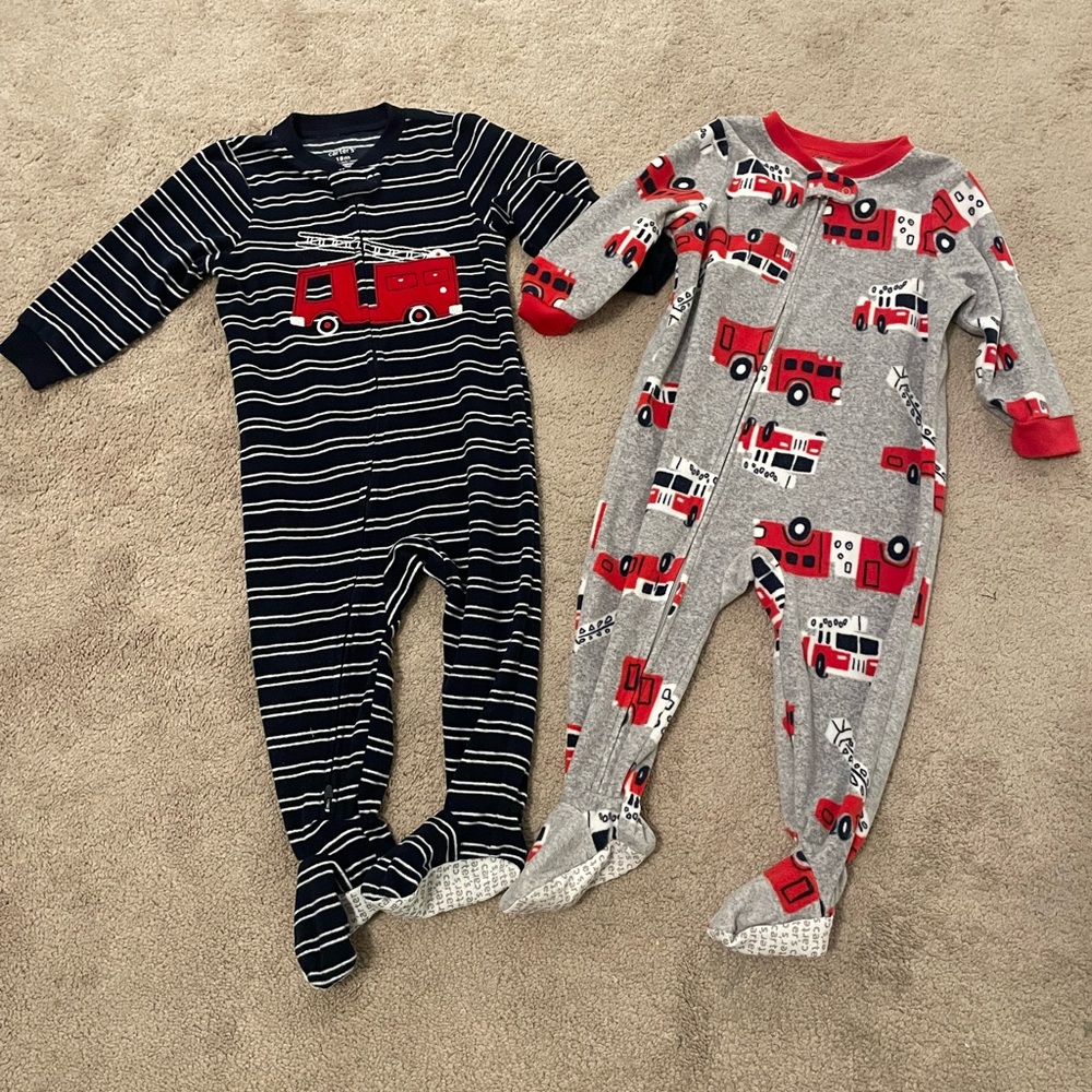 Carters 18M Fire truck One Piece Bundle